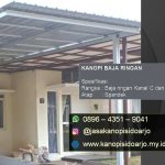 Harga Kanopi per meter galvalum baja ringan Sidoarjo