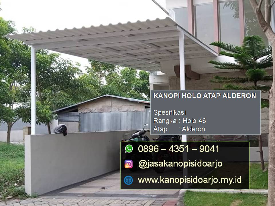 Kanopi alderon rangka holo sidoarjo