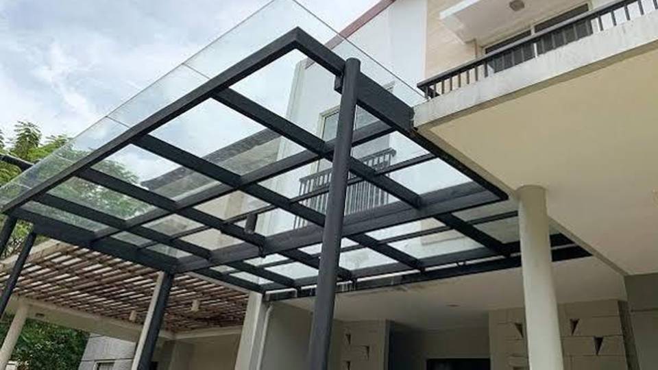 Jasa Pasang Kanopi Kaca Tempered Sidoarjo